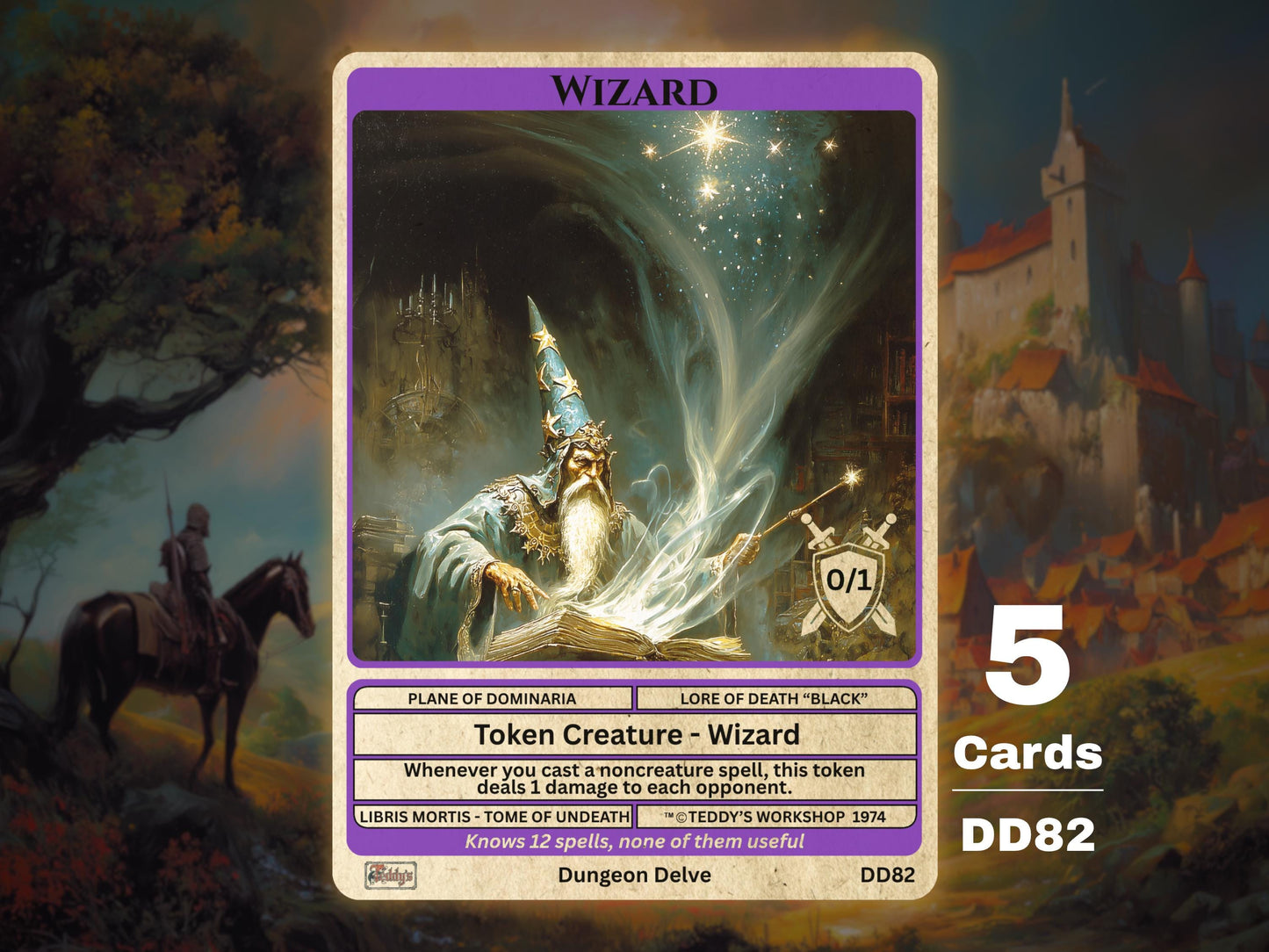 5x Wizard 0/1 Final Fantasy MTG Token - Teddy's Workshop DD82