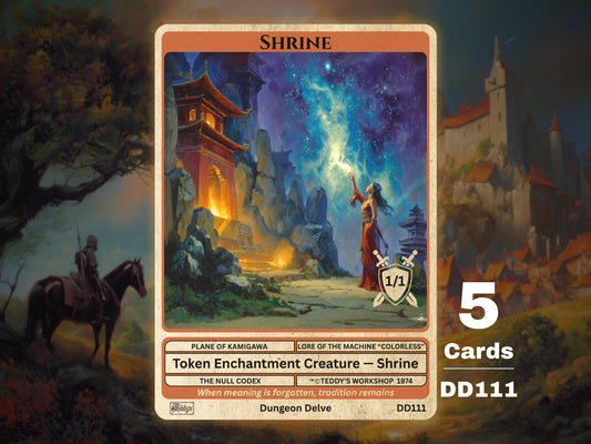 5x Shrine 1/1 Enchantment Creature MTG Token - Teddy's Workshop DD111