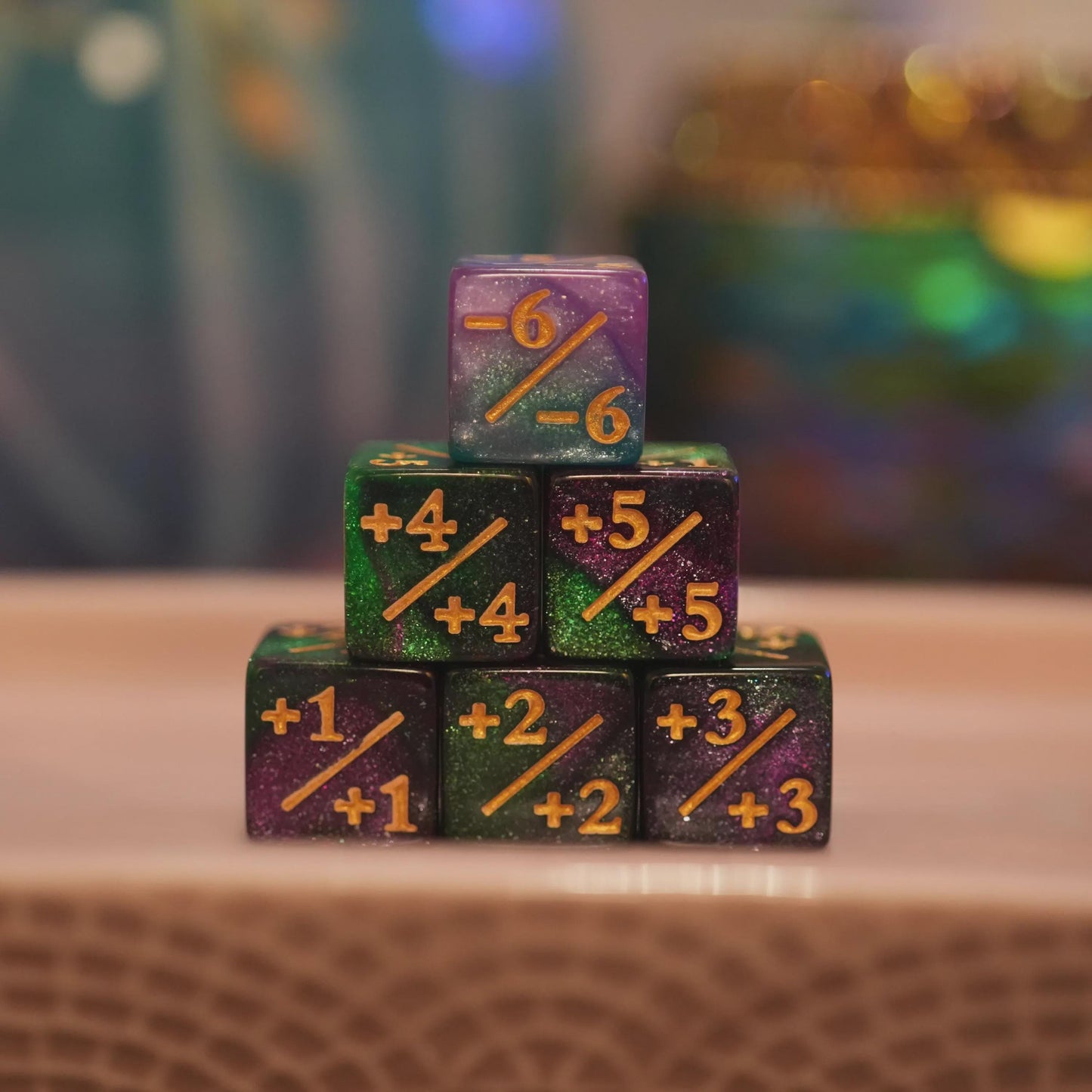Counter Dice + / - , Magic TCG, Dark Galaxy Theme, perfect for any magic the gather deck! Edh, Cedh Magic Deck! Great MTG gift for nerds!