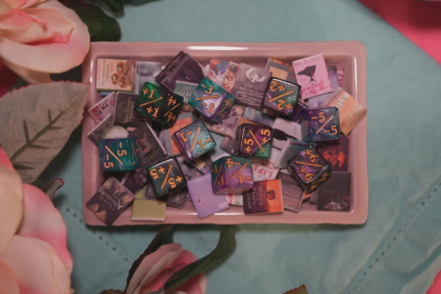 Counter Dice + / - , Magic TCG, Dark Galaxy Theme, perfect for any magic the gather deck! Edh, Cedh Magic Deck! Great MTG gift for nerds!