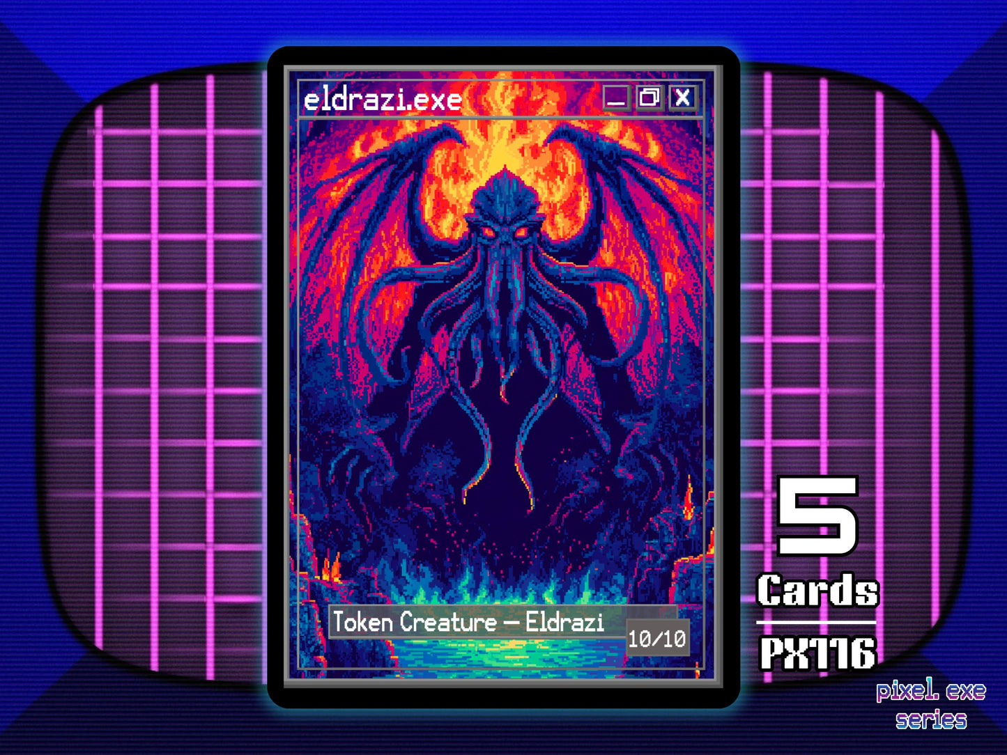 5x Eldrazi 10/10 Colorless MTG Token - Pixel Tokens by Teddy PX116