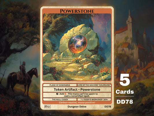 5x Powerstone Artifact MTG Token - Teddy's Workshop DD78