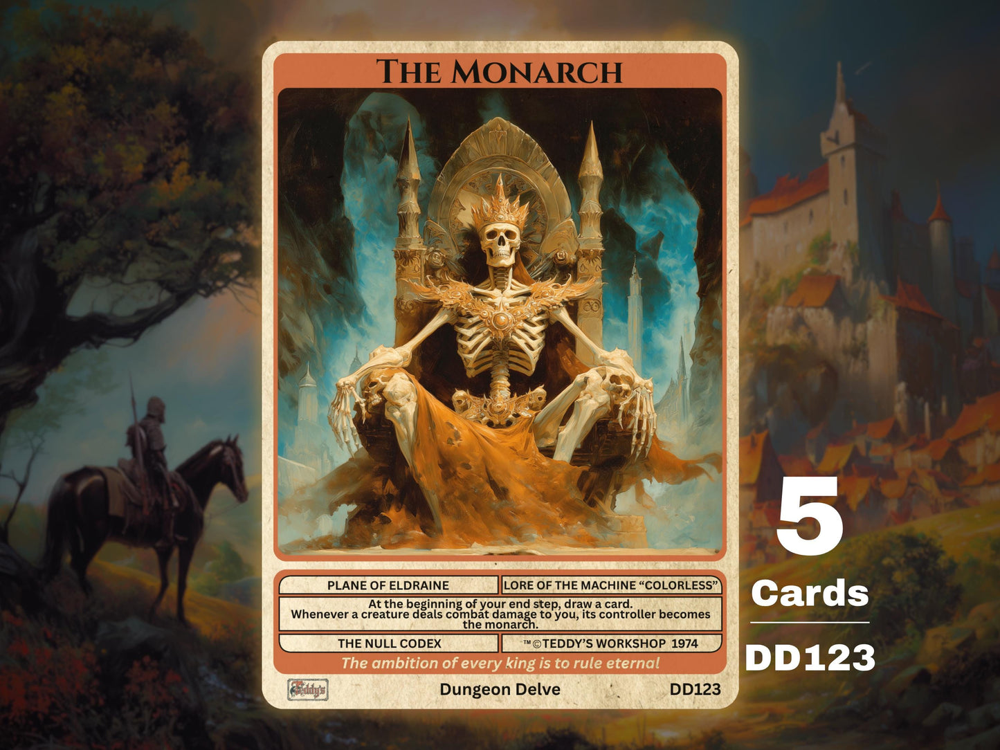 5x The Monarch MTG Token - Teddy's Workshop DD123