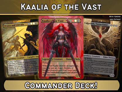Kaalia of the Vast - Angel Dragon Demon Tribal - Proxy Deck - Perfect Magic Gift - Tokens Included