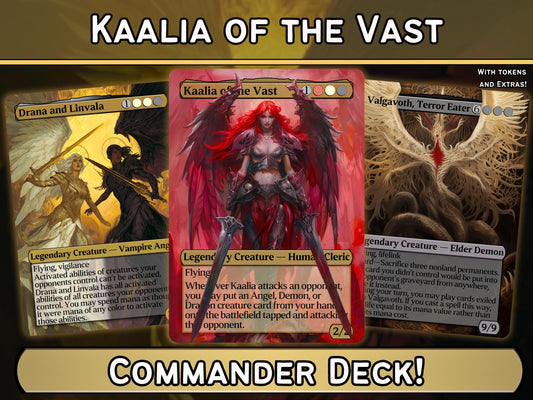Kaalia of the Vast - Angel Dragon Demon Tribal - Proxy Deck - Perfect Magic Gift - Tokens Included
