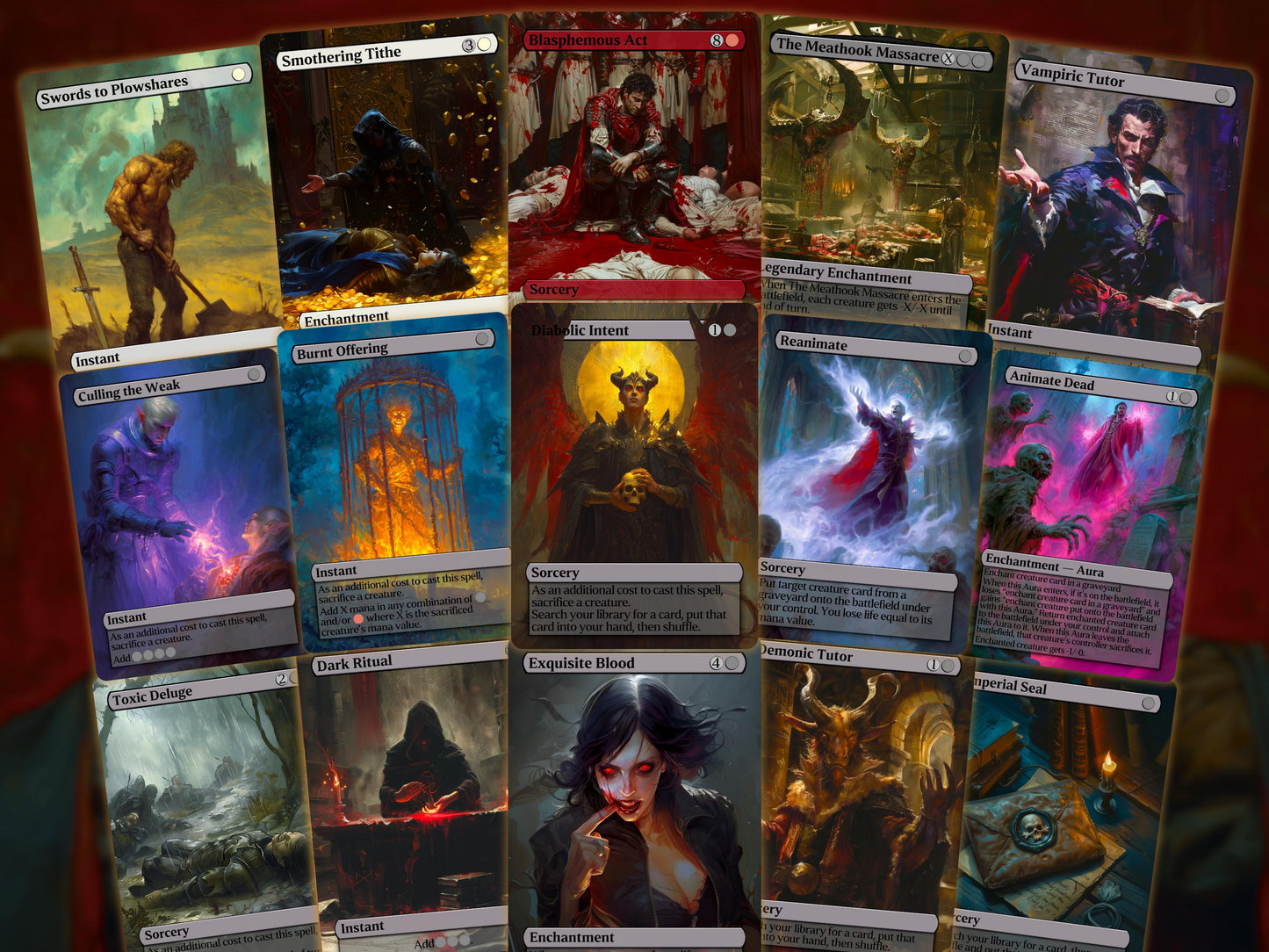 Edgar Markov - Vampire Aristocrats Tribal - Proxy Deck - Perfect Magic Gift - Tokens Included!
