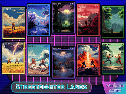 Mega Pixel EDH Token & Land Bundle - 161 Pixel Style cards for your MTG Pod - Perfect gift for MTG players