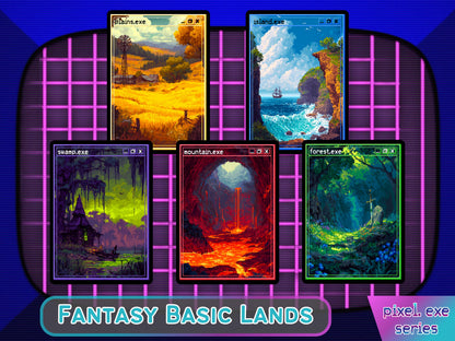 Mega Pixel EDH Token & Land Bundle - 161 Pixel Style cards for your MTG Pod - Perfect gift for MTG players