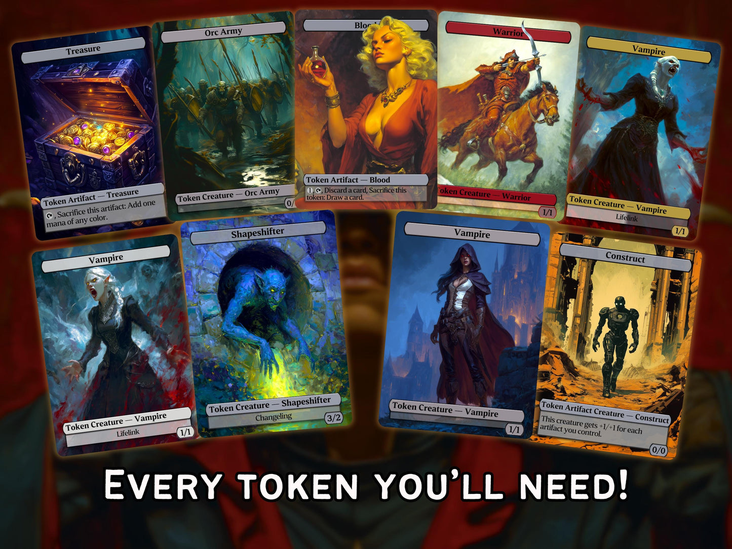 Edgar Markov - Vampire Aristocrats Tribal - Proxy Deck - Perfect Magic Gift - Tokens Included!