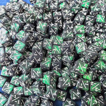 Counter Dice + / - , Magic TCG, Blue and Green Galaxy Theme, perfect for any magic the gather deck! Edh, Cedh MTG ! Great gift for nerds!