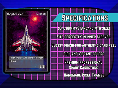 Mega Pixel EDH Token & Land Bundle - 161 Pixel Style cards for your MTG Pod - Perfect gift for MTG players