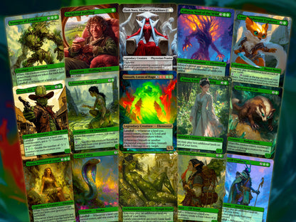 Omnath Landfall - Landfall Synergy Tribal - Proxy Commander Deck - Perfect Magic Gift - Tokens Included!