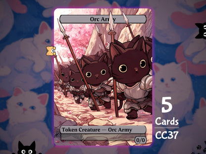 5x Orc Army 0/0 LOTR - MTG Token - Cat Tokens by Teddy CC37