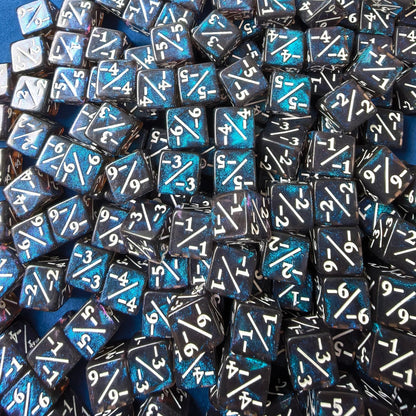 Counter Dice + / - , Magic TCG, Pink & Blue Galaxy Theme, perfect for any magic the gather deck! Edh, Cedh Magic Deck! Great gift for nerds!
