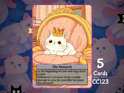 5x The Monarch Token - MTG Token - Cat Tokens by Teddy CC123