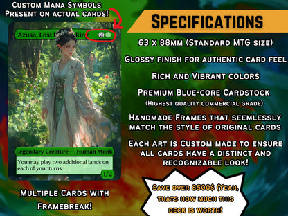 Omnath Landfall - Landfall Synergy Tribal - Proxy Commander Deck - Perfect Magic Gift - Tokens Included!