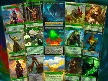 Omnath Landfall - Landfall Synergy Tribal - Proxy Commander Deck - Perfect Magic Gift - Tokens Included!