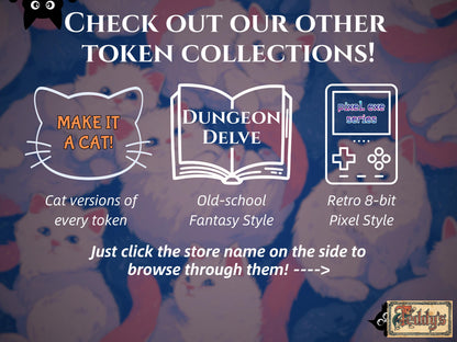 5x Angel 3/3 Flying - MTG Token - Cat Tokens by Teddy CC84