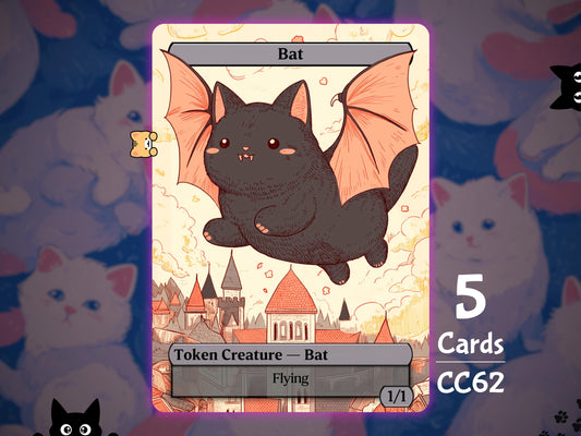 5x Bat 1/1 Flying - MTG Token - Cat Tokens by Teddy CC62