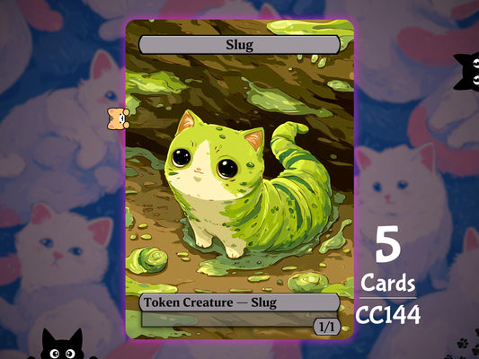 5x Slug 1/1 Toxrill - MTG Token - Cat Tokens by Teddy CC144