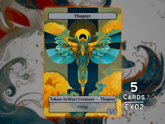 5x Thopter 1/1 Flying - MTG Token - Enchanting Tokens by Teddy EX02