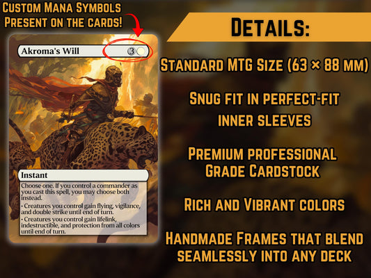 Akroma's Will - Proxy Card - Buy 3 get 1 free!