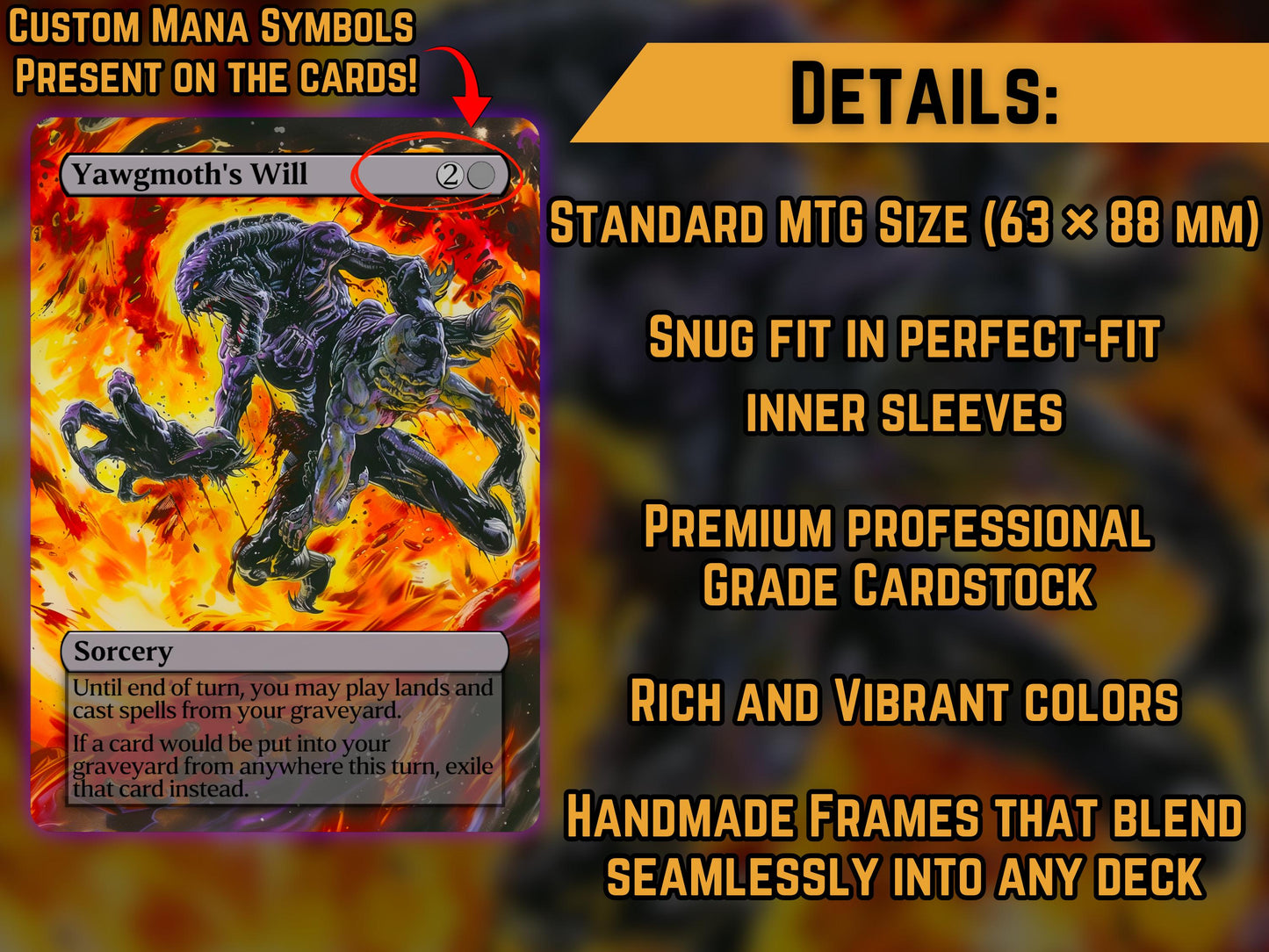 Yawgmoth's Will - Proxy Card - Buy 3 get 1 free!