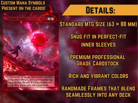 Chaos Warp - Proxy Card - Buy 3 get 1 free!