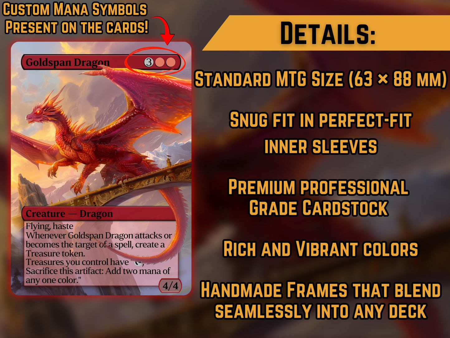 Goldspan Dragon - Proxy Card - Buy 3 get 1 free!