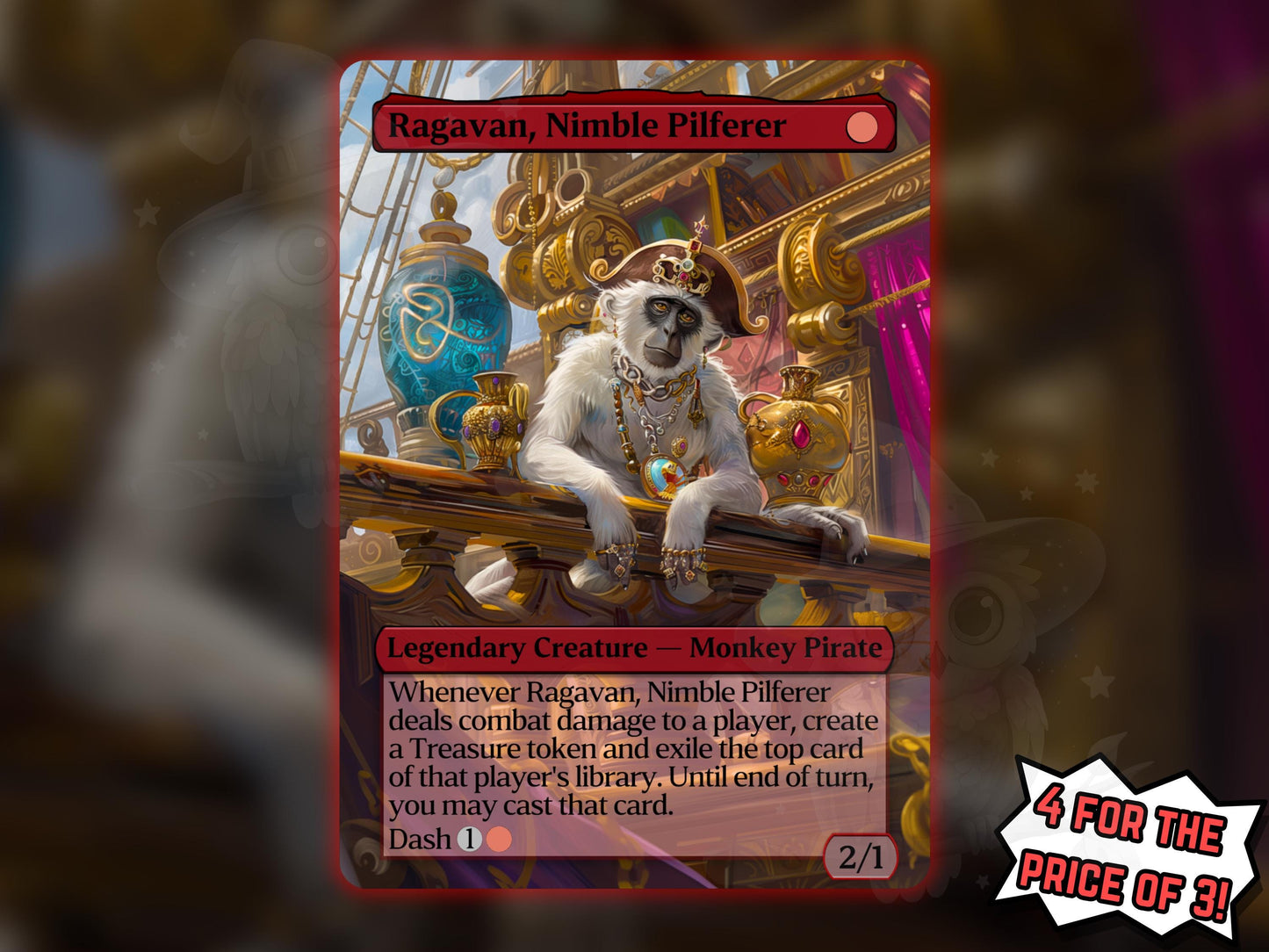 Ragavan, Nimble Pilferer - Proxy Card - Buy 3 get 1 free!