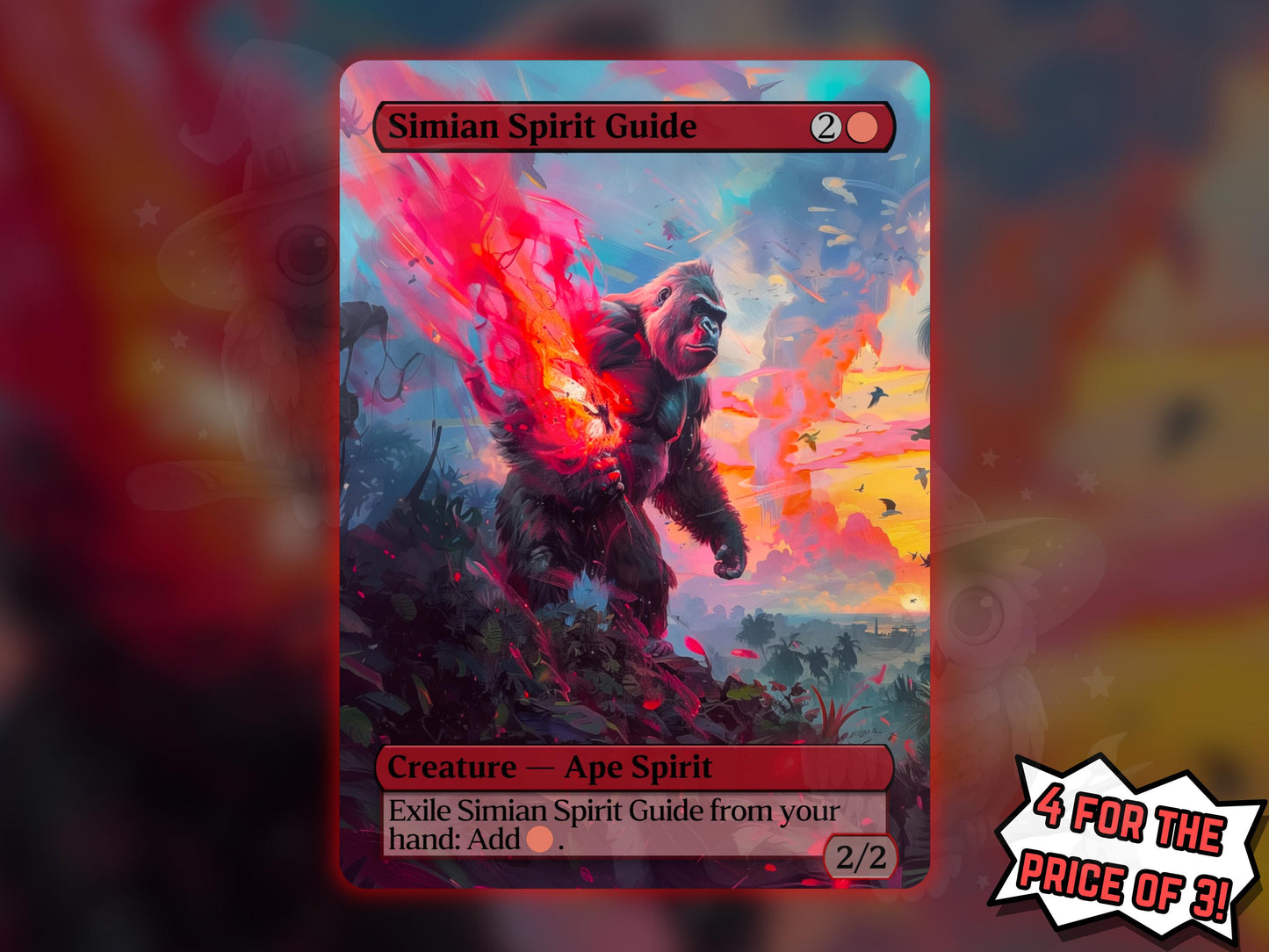 Simian Spirit Guide - Proxy Card - Buy 3 get 1 free!