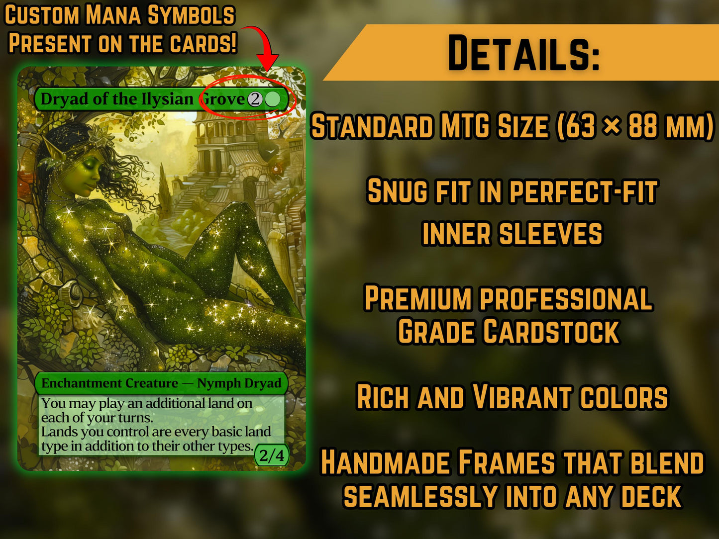 Dryad of the Ilsyian Grove - Proxy Card - Buy 3 get 1 free!