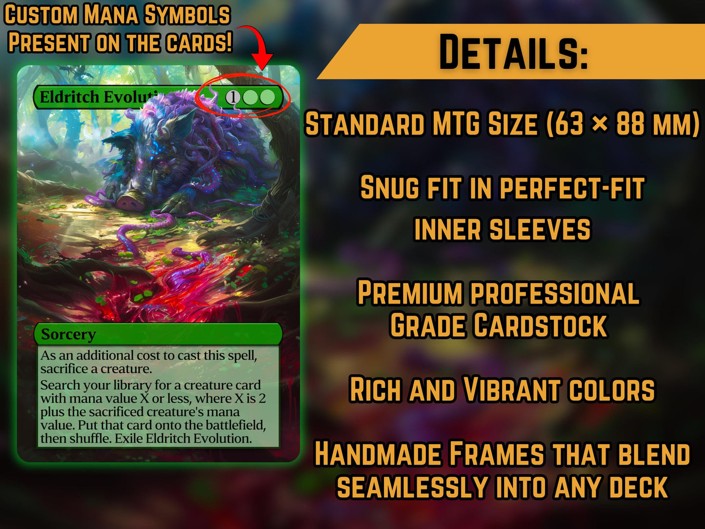 Eldritch Evolution - Proxy Card - Buy 3 get 1 free!
