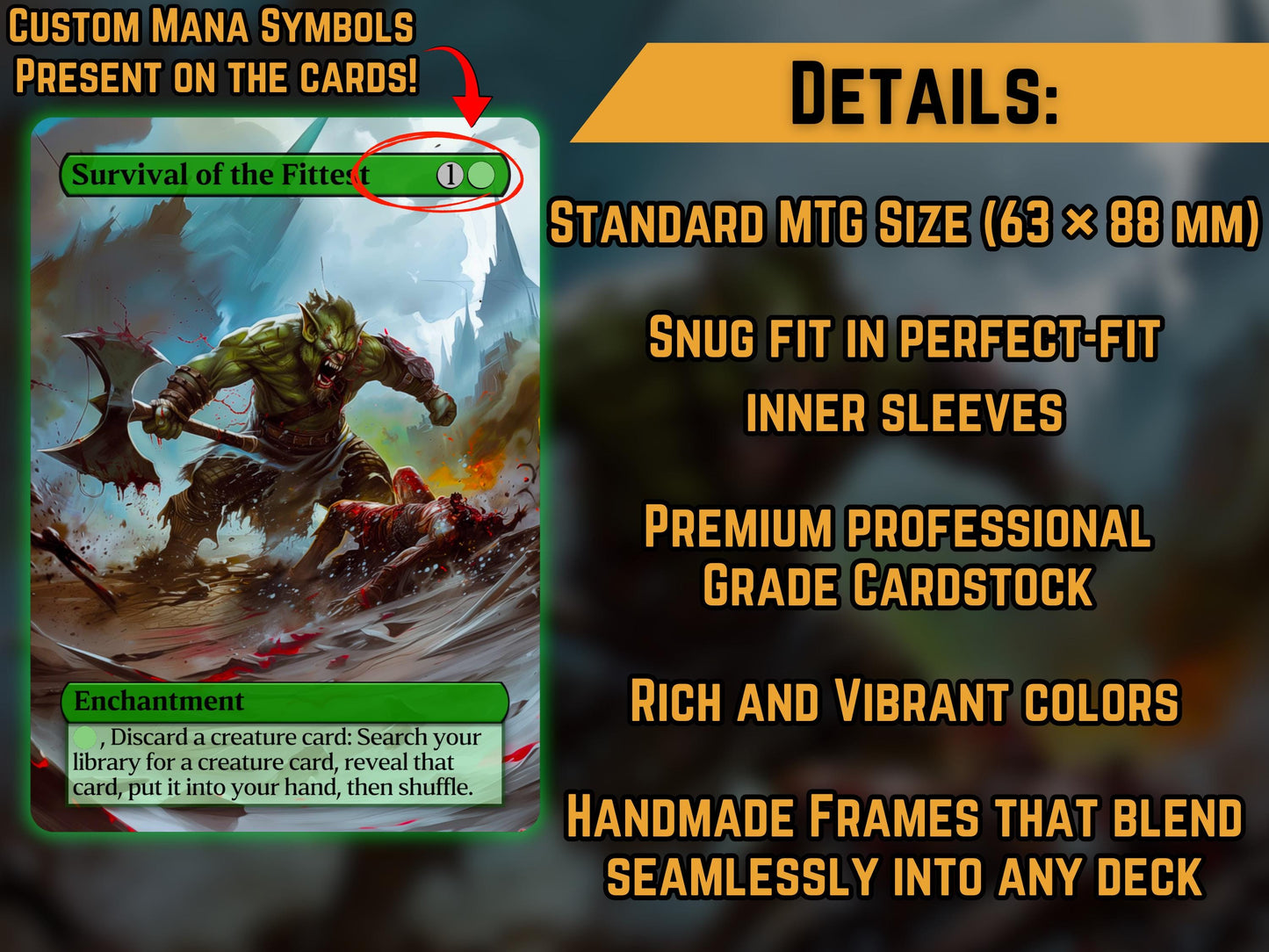 Survival of the Fittest - Proxy Card - Buy 3 get 1 free!