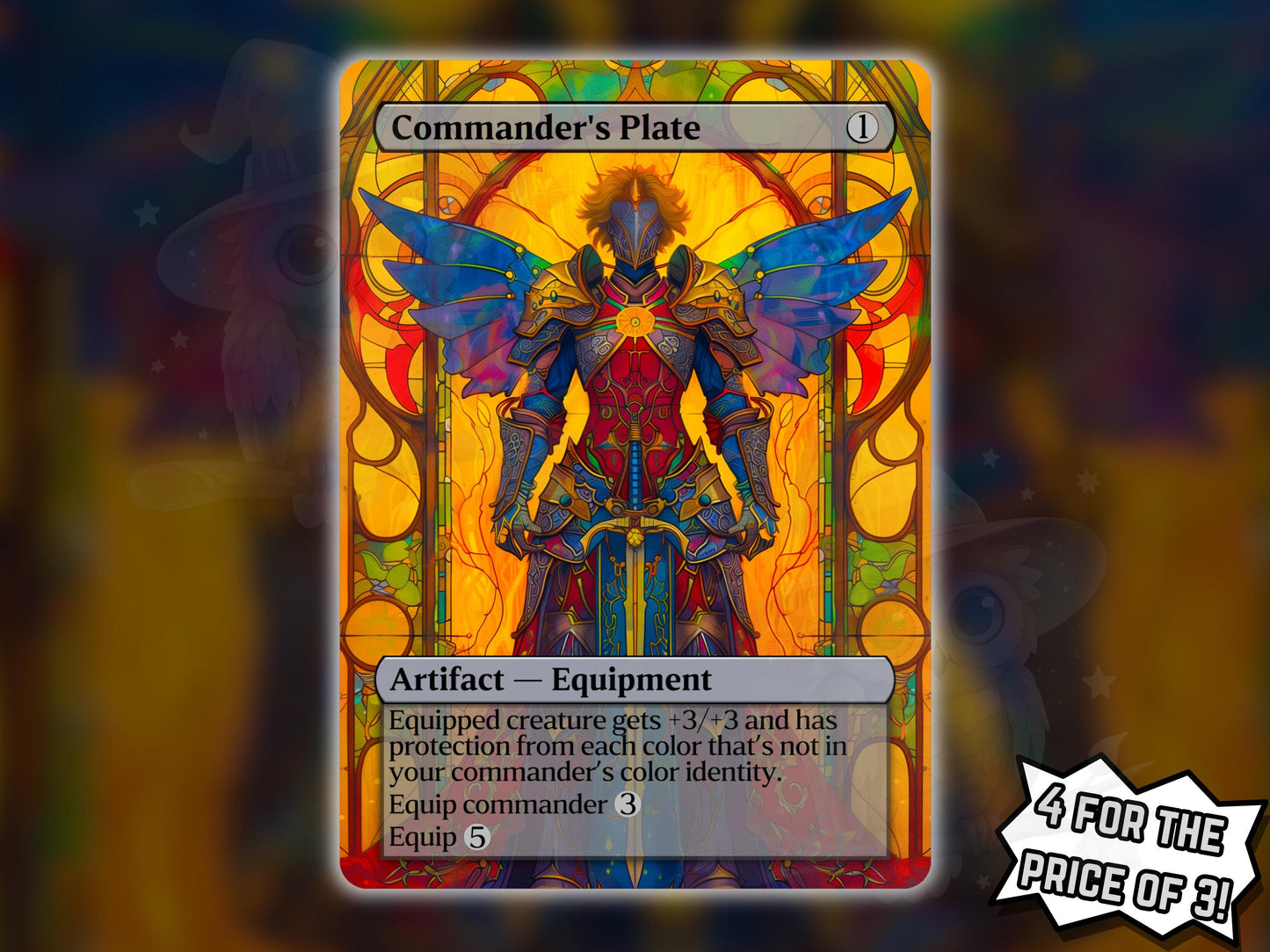 Commander's Plate - Proxy Card - Buy 3 get 1 free!