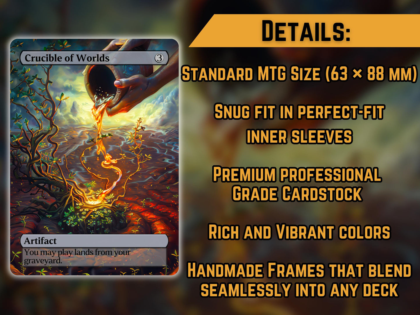 Crucible of Worlds - Proxy Card - Buy 3 get 1 free!