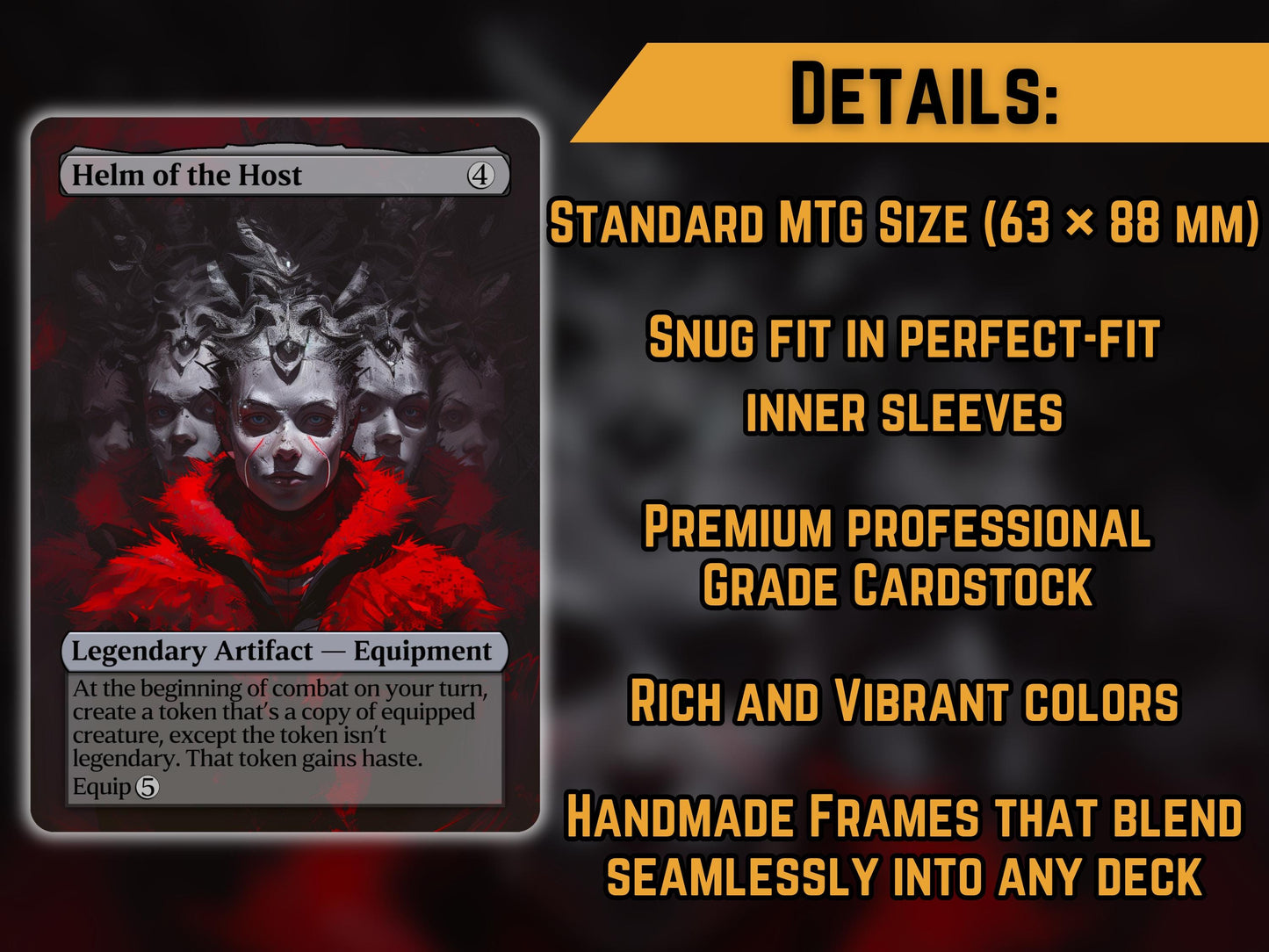 Helm of the Host - Proxy Card - Buy 3 get 1 free!
