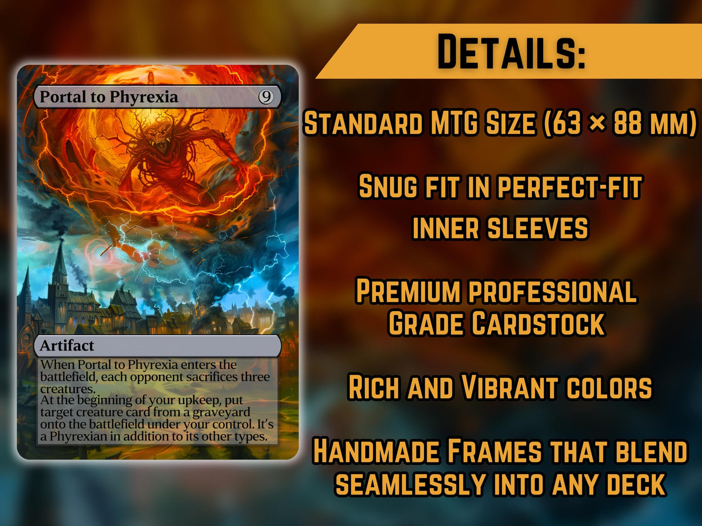 Portal to Phyrexia - Proxy Card - Buy 3 get 1 free!