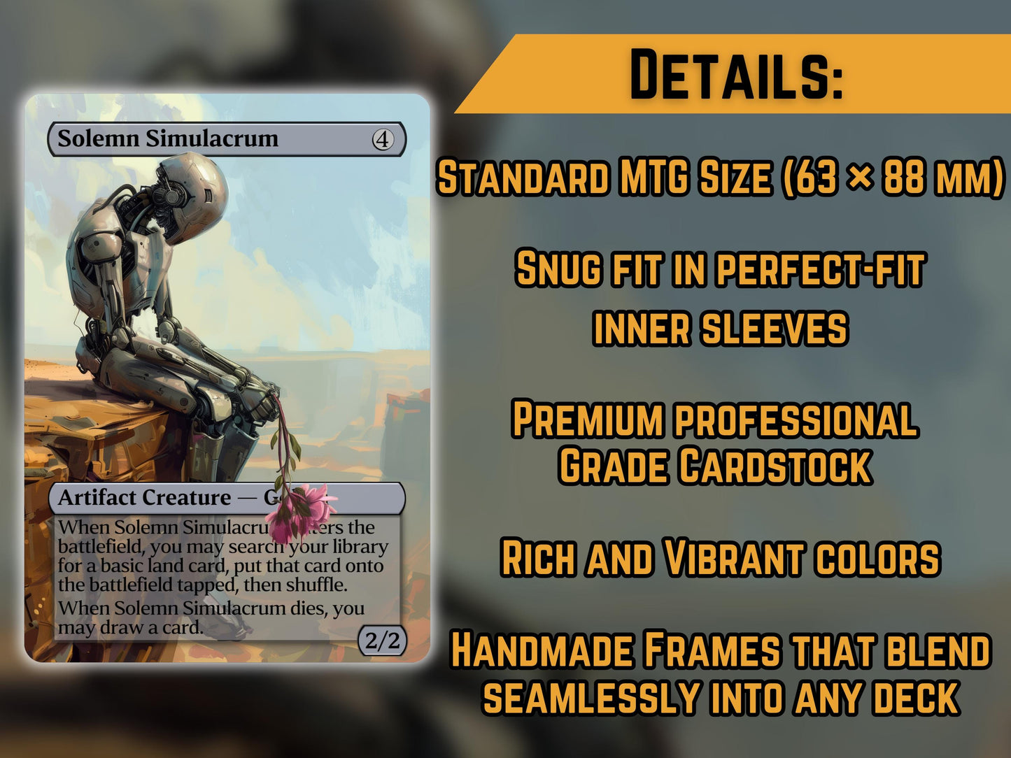 Solemn Simulacrum - Proxy Card - Buy 3 get 1 free!