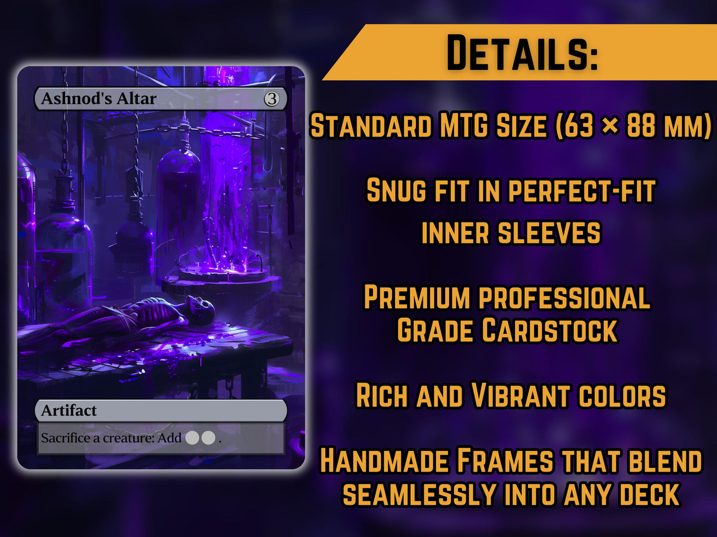 Ashnod's Altar - Proxy Card - Buy 3 get 1 free!