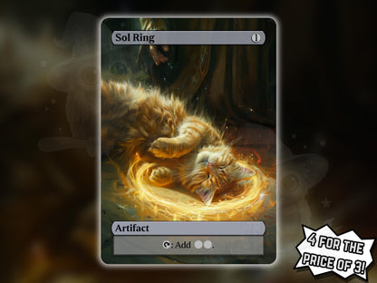 Sol Ring Cat - Proxy Card - Buy 3 get 1 free!