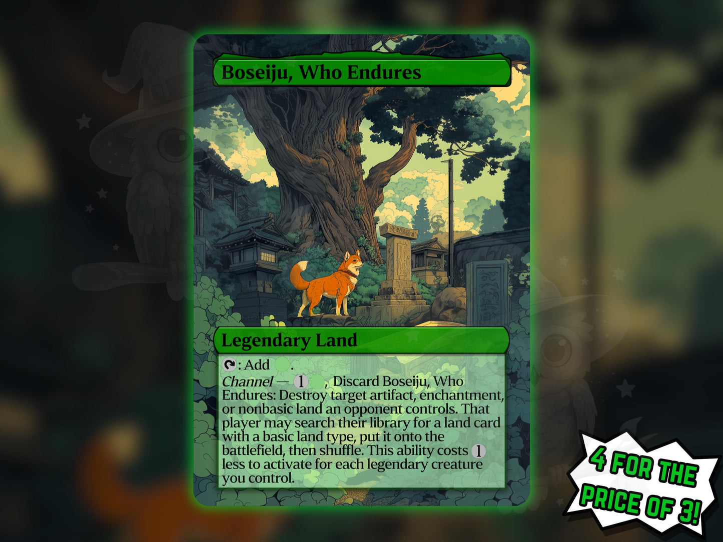 Boseiju, Who Endures (Dog Version) - Proxy Card - Buy 3 get 1 free!