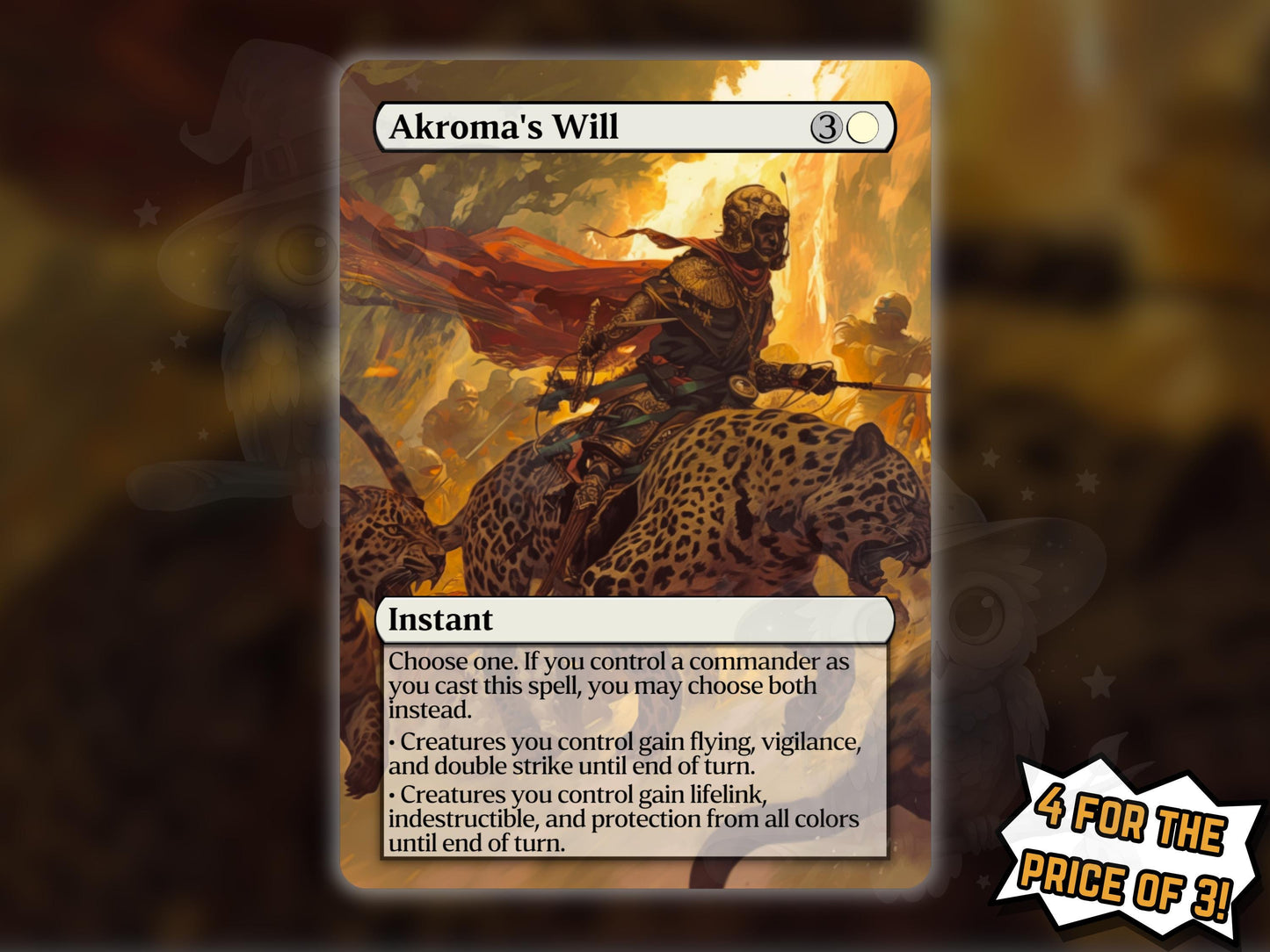 Akroma's Will - Proxy Card - Buy 3 get 1 free!