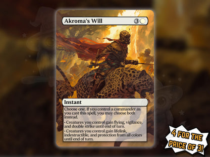 Akroma's Will - Proxy Card - Buy 3 get 1 free!
