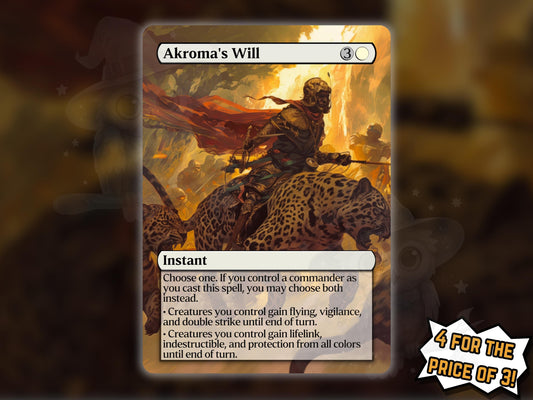 Akroma's Will - Proxy Card - Buy 3 get 1 free!