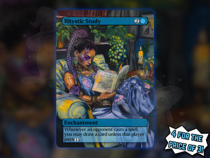 Rhystic Study - Proxy Card - Buy 3 get 1 free!