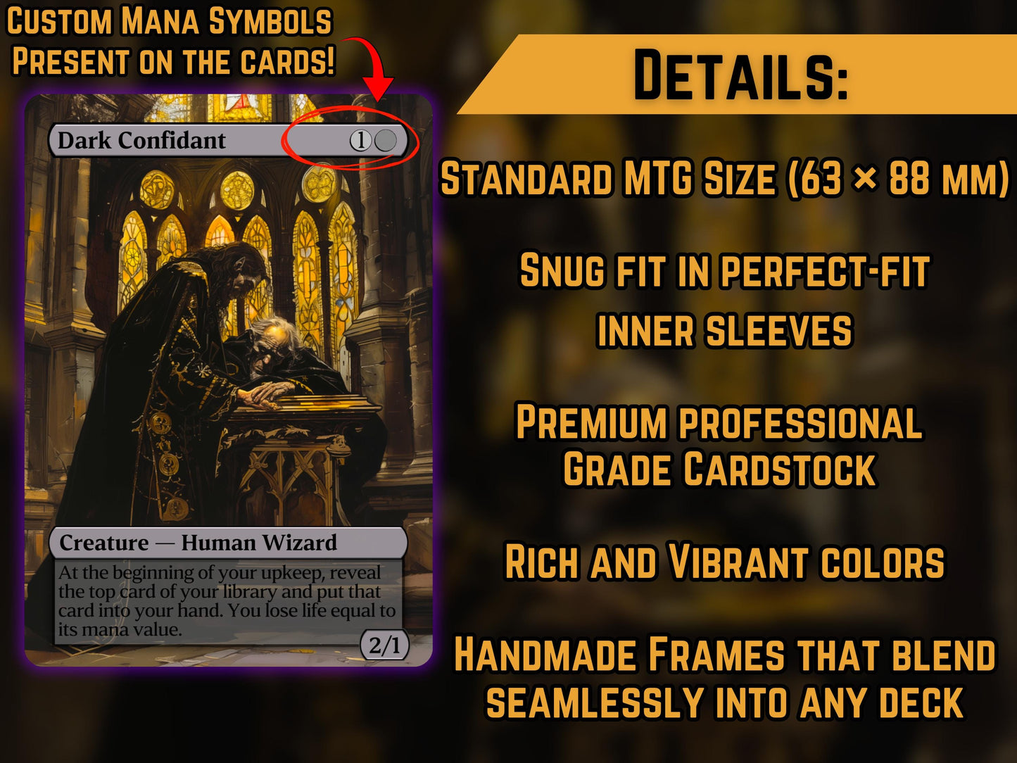 Dark Confidant - Proxy Card - Buy 3 get 1 free!