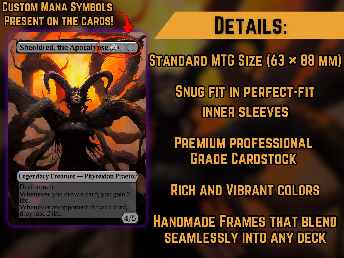 Sheoldred, the Apocalypse - Proxy Card - Buy 3 get 1 free!