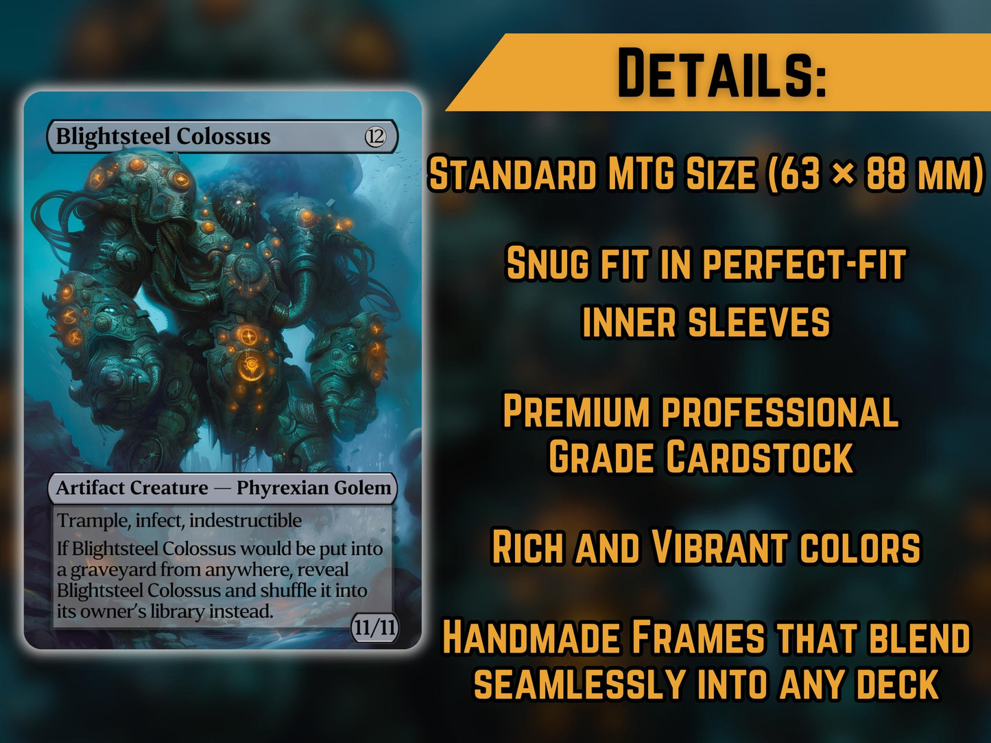 Blightsteel Colossus - Proxy Card - Buy 3 get 1 free!