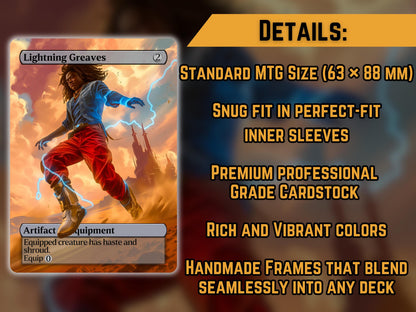 Lightning Greaves - Proxy Card - Buy 3 get 1 free!